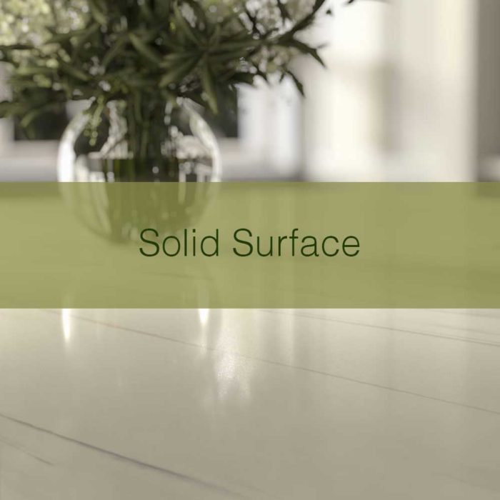 Solid Surface Tops - Valley Cabinet, Inc.